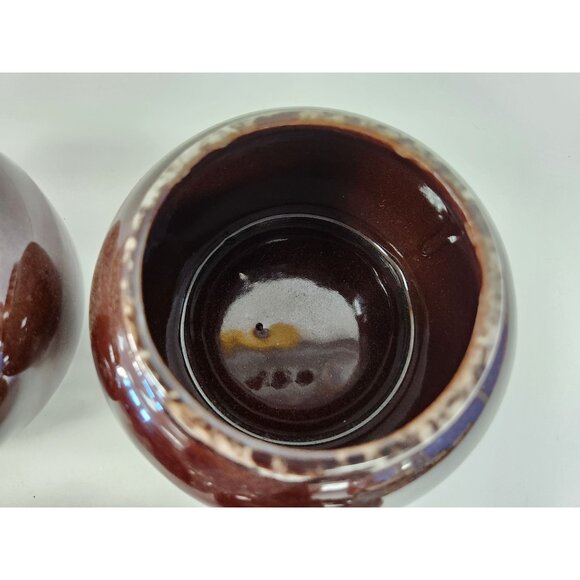 Vintage Nasco Brown Drip Soup bowls set of 6 - Picture 6 of 9